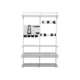 Werkzeugwand, Regalsystem, Werkzeughalter - Weiß, 200x125x42 cm - wandmontage INTEGRI - 3
