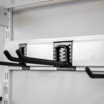 Werkzeugwand, Regalsystem, Werkzeughalter - Weiß, 200x125x42 cm - wandmontage INTEGRI - 6