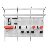 Werkzeugwand, Regalsystem, Werkzeughalter - Weiß, 150x185x42 cm - wandmontage INTEGRI - 3