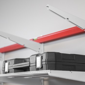 Werkzeugwand, Regalsystem, Werkzeughalter - Weiß, 150x185x42 cm - wandmontage INTEGRI - 4