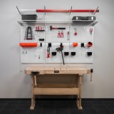 Werkzeugwand, Regalsystem, Werkzeughalter - Weiß, 150x185x42 cm - wandmontage INTEGRI - 2