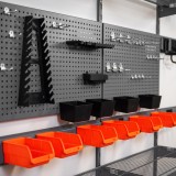 Werkzeugwand, Regalsystem, Werkzeughalter - Grau, 200x185x42 cm - wandmontage INTEGRI - 7