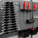 Werkzeugwand, Regalsystem, Werkzeughalter - Grau, 200x125x42 cm - wandmontage INTEGRI - 5