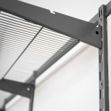 Werkzeugwand, Regalsystem, Werkzeughalter - Grau, 200x125x42 cm - wandmontage INTEGRI - 10