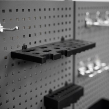 Werkzeugwand, Regalsystem, Werkzeughalter - Grau, 200x125x42 cm - wandmontage INTEGRI - 11