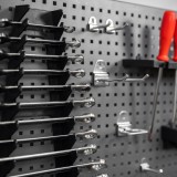 Werkzeugwand, Regalsystem, Werkzeughalter - Grau, 200x125x42 cm - wandmontage INTEGRI - 4