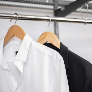 Kleiderschrank, Regalsystem, Garderobe - Grau, 200x125x42 cm - wandmontage INTEGRI - 4