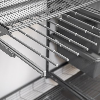 Kleiderschrank, Regalsystem, Garderobe - Grau, 200x125x42 cm - wandmontage INTEGRI - 6