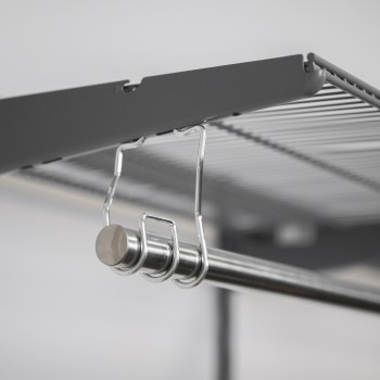 Kleiderschrank, Regalsystem, Garderobe - Grau, 200x125x42 cm - wandmontage INTEGRI - 9