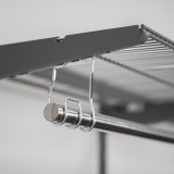 Kleiderschrank, Regalsystem, Garderobe - Grau, 200x125x42 cm - wandmontage INTEGRI - 9