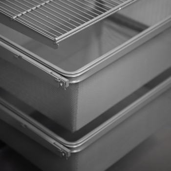 Kleiderschrank, Regalsystem, Garderobe - Grau, 200x125x42 cm - wandmontage INTEGRI - 10