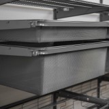 Kleiderschrank, Regalsystem, Garderobe - Grau, 200x185x42 cm - wandmontage INTEGRI - 5