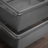 Kleiderschrank, Regalsystem, Garderobe - Grau, 200x185x42 cm - wandmontage INTEGRI - 8