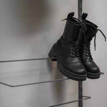 Kleiderschrank, Regalsystem, Garderobe - Grau, 200x65x42 cm - wandmontage INTEGRI - 6