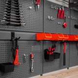 Werkzeugwand, Regalsystem, Werkzeughalter - Grau, 150x185x42 cm - wandmontage INTEGRI - 7