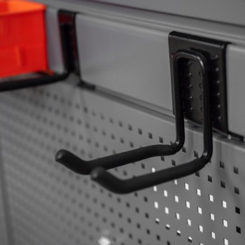 Werkzeugwand, Regalsystem, Werkzeughalter - Grau, 150x185x42 cm - wandmontage INTEGRI - 9