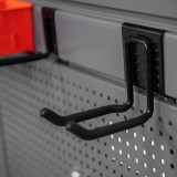 Werkzeugwand, Regalsystem, Werkzeughalter - Grau, 150x185x42 cm - wandmontage INTEGRI - 9