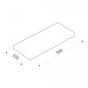Regalbrett, wandregal, regalsysteme, regalboden, regale - FS 595x235 Velano - 30
