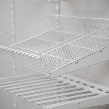 Kleiderschrank, Regalsystem, Garderobe - Weiß, 200x185x42 cm - wandmontage INTEGRI - 9