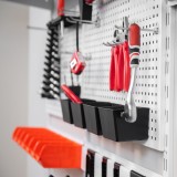 Werkzeugwand, Regalsystem, Werkzeughalter - Weiß, 200x185x42 cm - wandmontage INTEGRI - 4