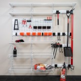 Werkzeugwand, Regalsystem, Werkzeughalter - Weiß, 200x185x42 cm - wandmontage INTEGRI - 2