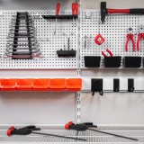 Werkzeugwand, Regalsystem, Werkzeughalter - Weiß, 200x185x42 cm - wandmontage INTEGRI - 5