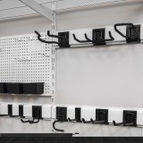 Werkzeugwand, Regalsystem, Werkzeughalter - Weiß, 200x185x42 cm - wandmontage INTEGRI - 6