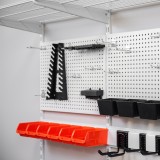 Werkzeugwand, Regalsystem, Werkzeughalter - Weiß, 200x185x42 cm - wandmontage INTEGRI - 7