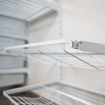 Kleiderschrank, Regalsystem, Garderobe - Weiß, 200x185x42 cm - wandmontage INTEGRI - 7