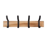 Garderobenleiste, Kleiderhaken, Garderobenhaken, Wandhaken - Holz - WUS, 42 cm Domax Home - 2