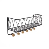 Garderobenleiste, Kleiderhaken, Garderobenhaken, Wandhaken - Metal - WUO 2, 35 cm Domax Home - 1