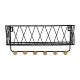 Garderobenleiste, Kleiderhaken, Garderobenhaken, Wandhaken - Metal - WUO 2, 35 cm Domax Home - 2