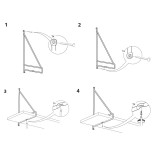 Loft Wandregal, Holzregal, Hängeregal - Paulownia Holz - FAL 1, 80 cm Domax Home - 7