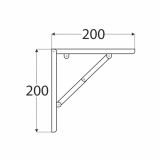 Klappkonsole, Regalhalter, Regalkonsole, Regalsystem - WSZL WEISS Velano - 3 Klappkonsole, Regalhalter, Regalkonsole, Regalsystem - WSZL WEISS Velano - 3