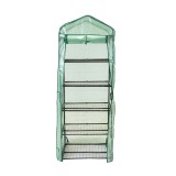 Foliengewächshaus Treibhaus Pflanzenhaus mit 5 Gitterböden - KALMIA II, 70x50x190 Grindi - 3