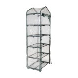 Foliengewächshaus Treibhaus Pflanzenhaus mit 5 Gitterböden - KALMIA II, 70x50x190 Grindi - 1