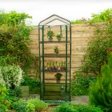 Foliengewächshaus Treibhaus Pflanzenhaus mit 5 Gitterböden - KALMIA II, 70x50x190 Grindi - 2