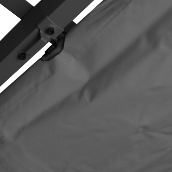 Garten Pergola Pavillon Terrassendach mit einstellbarem Stoffdach - Irda IV 3x6m Grindi - 5