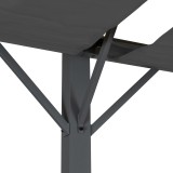 Garten Pergola Pavillon Terrassendach mit einstellbarem Stoffdach - Irda IV 3x6m Grindi - 8