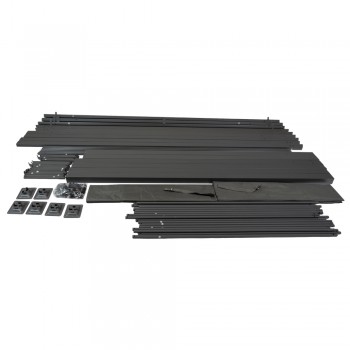 Garten Pergola Pavillon Terrassendach mit einstellbarem Stoffdach - Irda IV 3x6m Grindi - 12