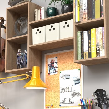 Wandregal Schweberegal Bücherregal - FTS 1, 102x60x18 cm Domax Home - 7