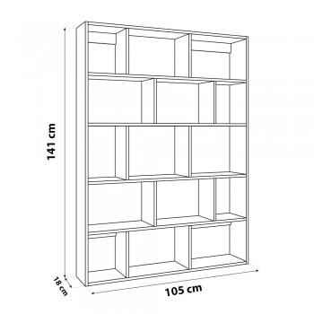 Wandregal Schweberegal Bücherregal - FTS 4, 105x141x18 cm Domax Home - 14