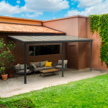 Garten Pergola Pavillon Terrassendach Wandpergola - Nea III 5x3m GRINDI IN THE GARDEN - 2