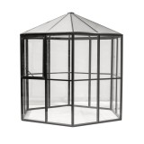 Gewächshaus Gartenhaus Treibhaus Polycarbonat - Salvia I - 240x240, schwarz GRINDI IN THE GARDEN - 2