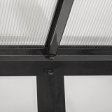 Gewächshaus Gartenhaus Treibhaus Polycarbonat - Salvia I - 240x240, schwarz GRINDI IN THE GARDEN - 6