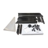 Gewächshaus Gartenhaus Treibhaus Polycarbonat - Salvia I - 240x240, schwarz GRINDI IN THE GARDEN - 10