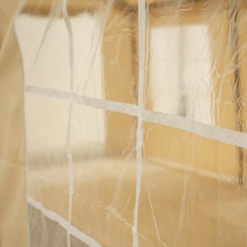 Gartenpavillon Partyzelt Festzelt PE 3x6m beige - GNO I GRINDI IN THE GARDEN - 5