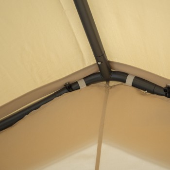 Gartenpavillon Partyzelt Festzelt PE 3x6m beige - GNO I GRINDI IN THE GARDEN - 8