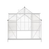 Gewächshaus Gartenhaus Treibhaus Alu Polycarbonat - Verbena I, weiß - 3,7x2,4m GRINDI IN THE GARDEN - 12 Gewächshaus Gartenhaus Treibhaus Alu Polycarbonat - Verbena I, weiß - 3,7x2,4m GRINDI IN THE GARDEN - 12