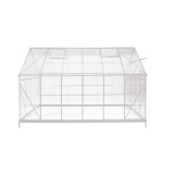 Gewächshaus Gartenhaus Treibhaus Alu Polycarbonat - Verbena I, weiß - 3,7x2,4m GRINDI IN THE GARDEN - 8 Gewächshaus Gartenhaus Treibhaus Alu Polycarbonat - Verbena I, weiß - 3,7x2,4m GRINDI IN THE GARDEN - 8